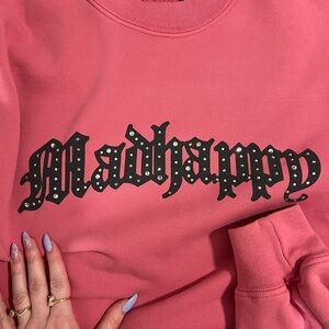 MADHAPPY BIJOU RHINESTONE CREWNECK